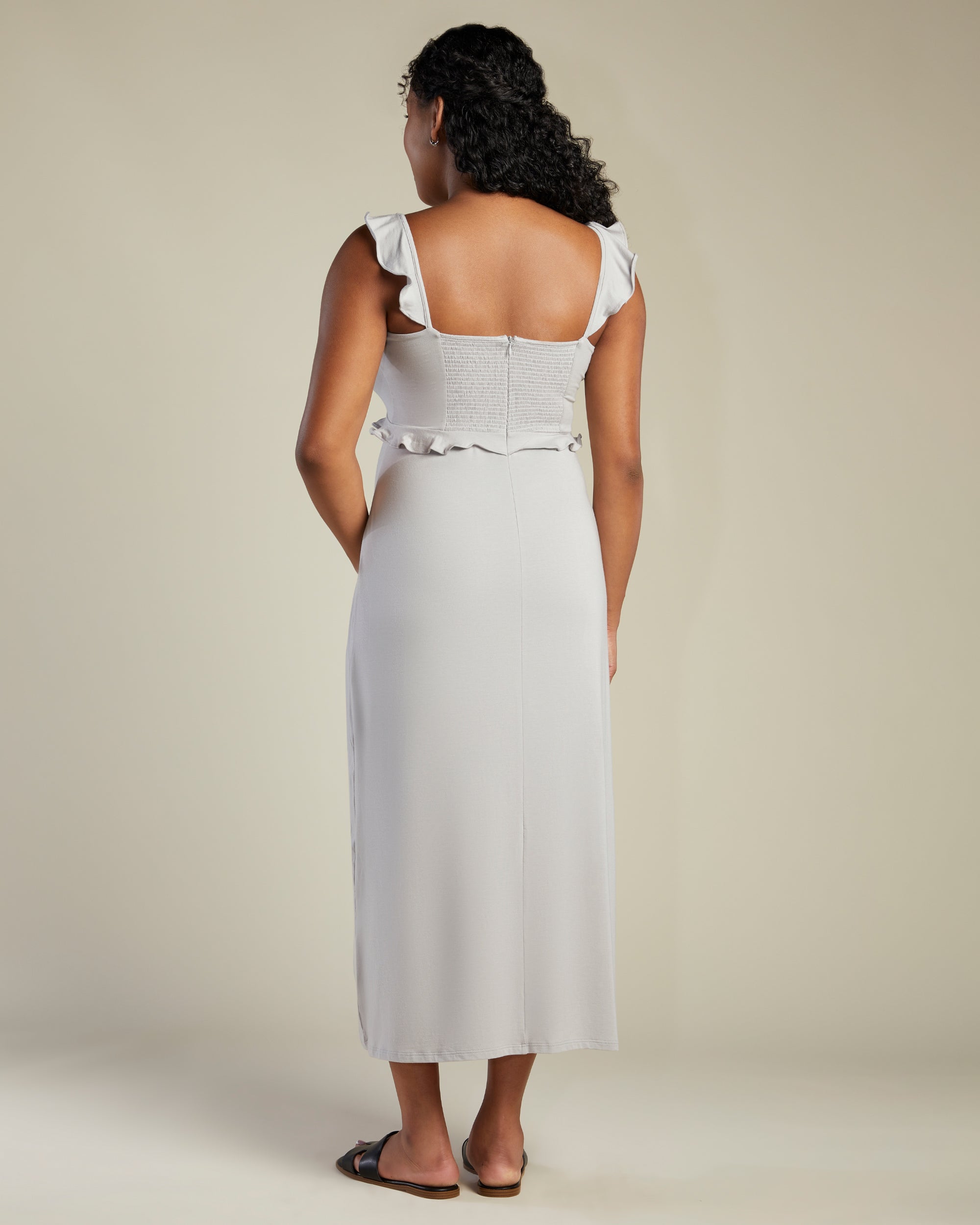 Nest Flutter Sleeve Maxi Dress – A Pea in the Pod