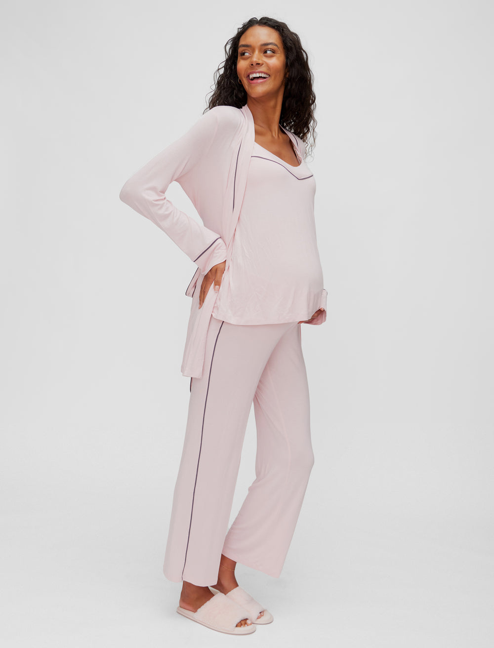 A Pea in the Pod Maternity Nursing Pajama Set - Nightgown & Robe - Macy's