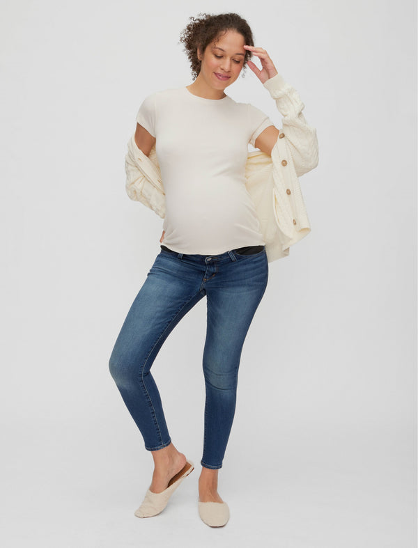 Off-White Hudson Maternity Jeans for A Pea in the Pod Collection