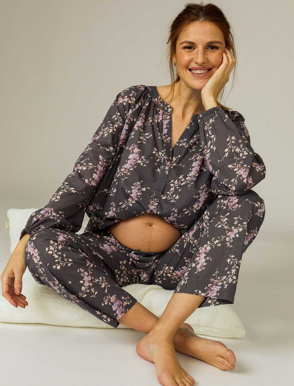 Voile 2-Piece Maternity Pajama Set