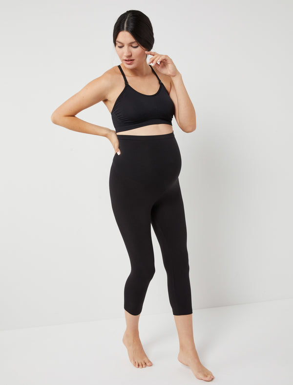 Penyelux High Waisted Stretchy Scuba Leggings and Crop Top 2 Piece Set  (X-Small, Black Mosaic) at  Women's Clothing store