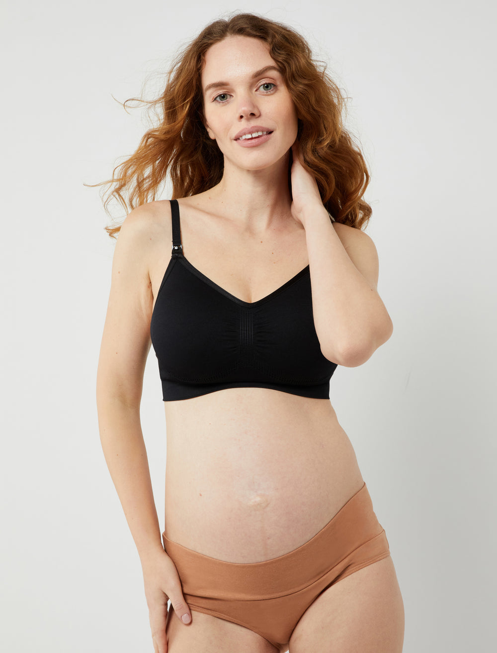 Maternity Fold Over Panties Navy Blue Small