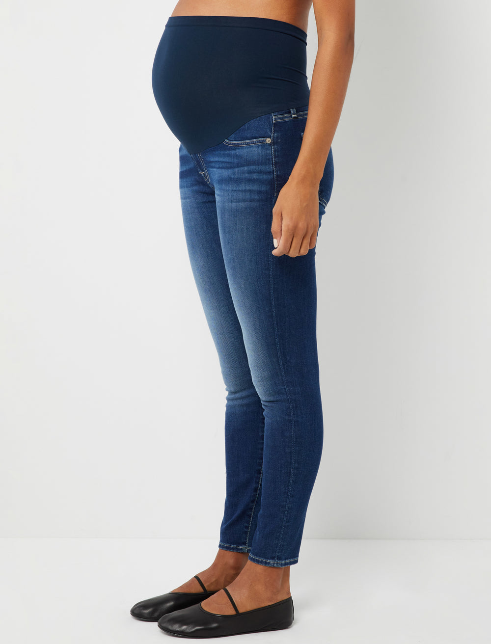 Sinis voor Broer 7 For All Mankind Secret Fit Belly B(air) Ankle Skinny Maternity Jeans - A  Pea In the Pod