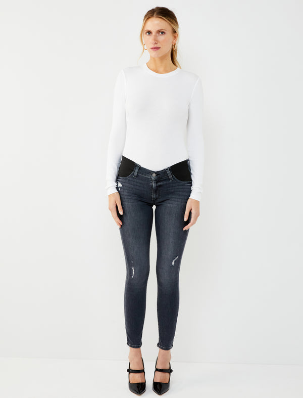 Joe's Side Panel Icon Ankle Skinny Leg Maternity Jeans - A Pea In