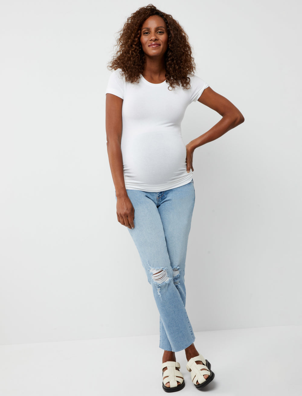 Over The Bump Straight Leg Maternity Jeans